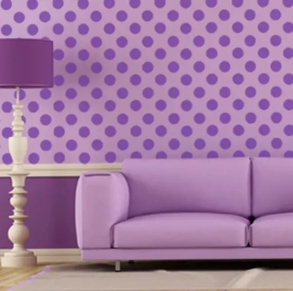 Lavender And Purple Polka Dot Wall Decals For Calming, Dreamy Spaces 1