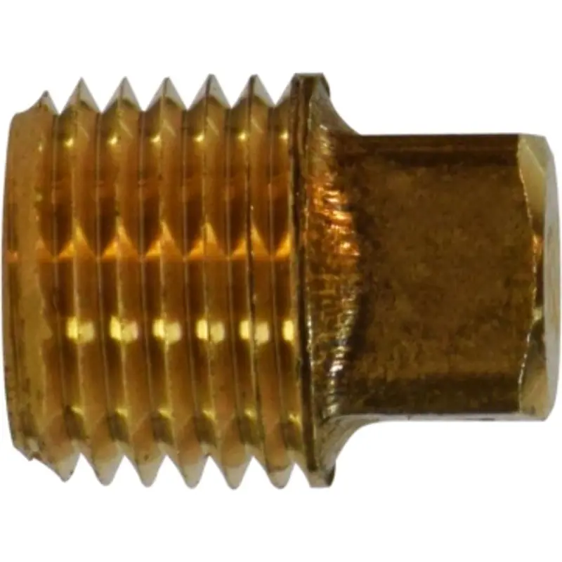 Lead-Free Brass Pipe Plug – 1/4-Inch Thread 1