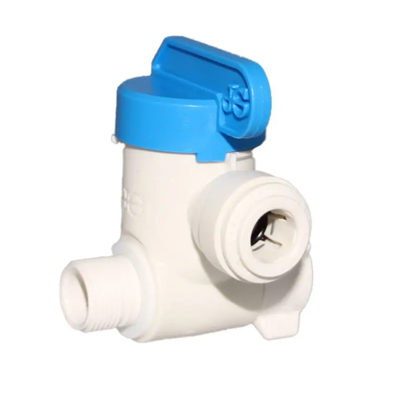 Lead-Free John Guest Plastic Angle Stop Valve – 3/8 Inch Compression X 3/8 Inch Compression X 3/8 Inch Compression 1