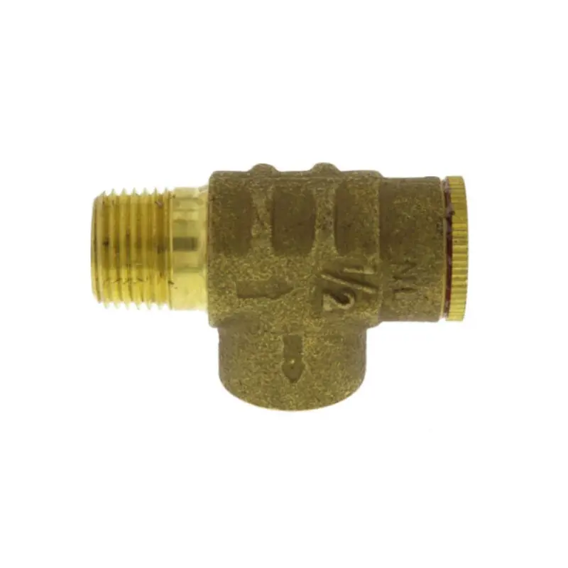 Lead-Free Pressure Relief Valve – 100 Psi, 1/2" Male Iron Pipe Thread 1