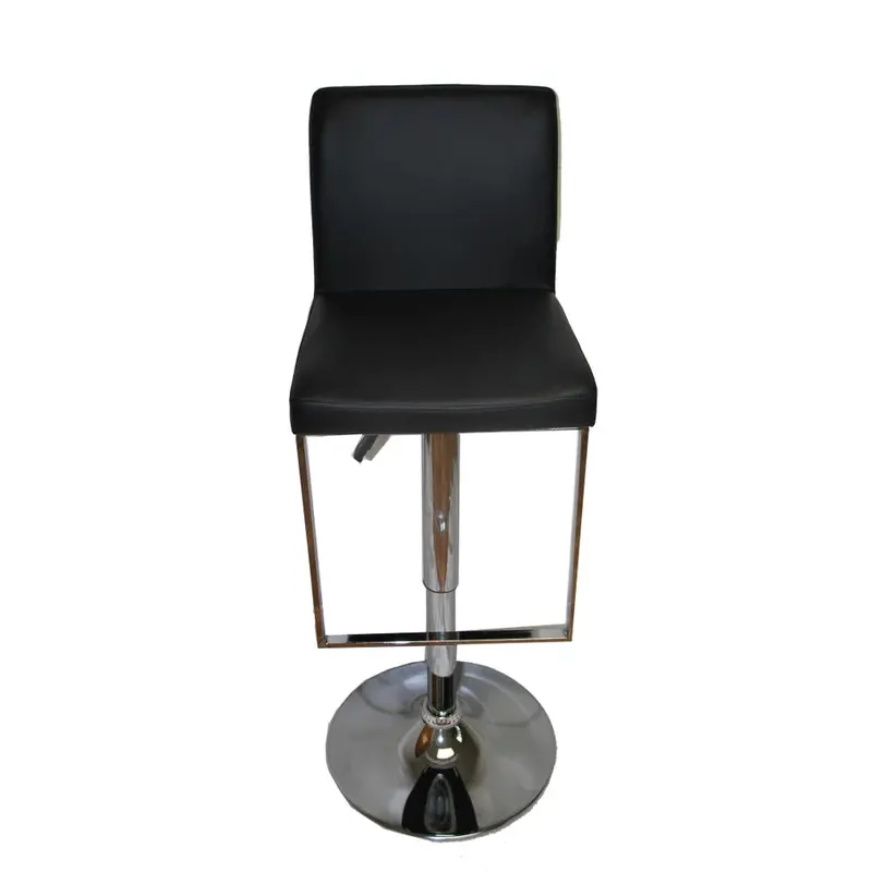 Leather Bar Stool With Back Support 1