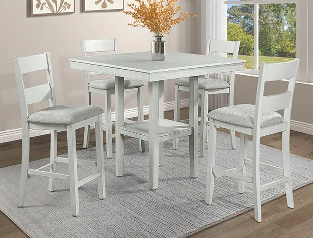Lester Driftwood-Finish 5-Piece Center Table Set 1