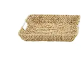 Light Brown Dried Plant Tray – Handmade Natural Fiber Serving Or Display Piece 1