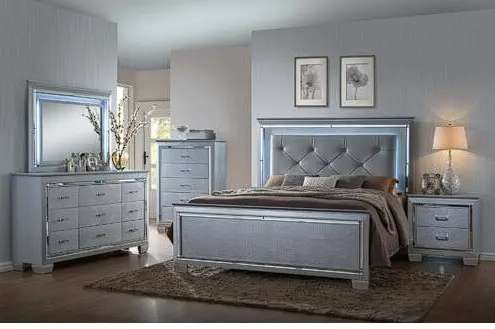 Lillian Bedroom Furniture Collection – Matching Bed, Nightstands, And Dresser 1