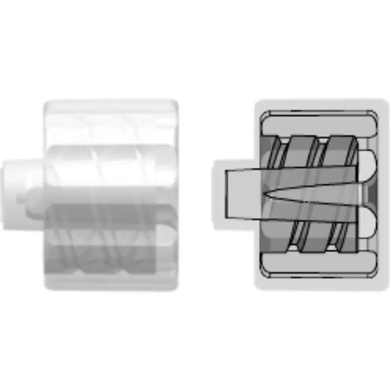 Linktech Male Luer Plug With Integral Lock Ring, Closed Tip Design, Natural Polypropylene Material 1