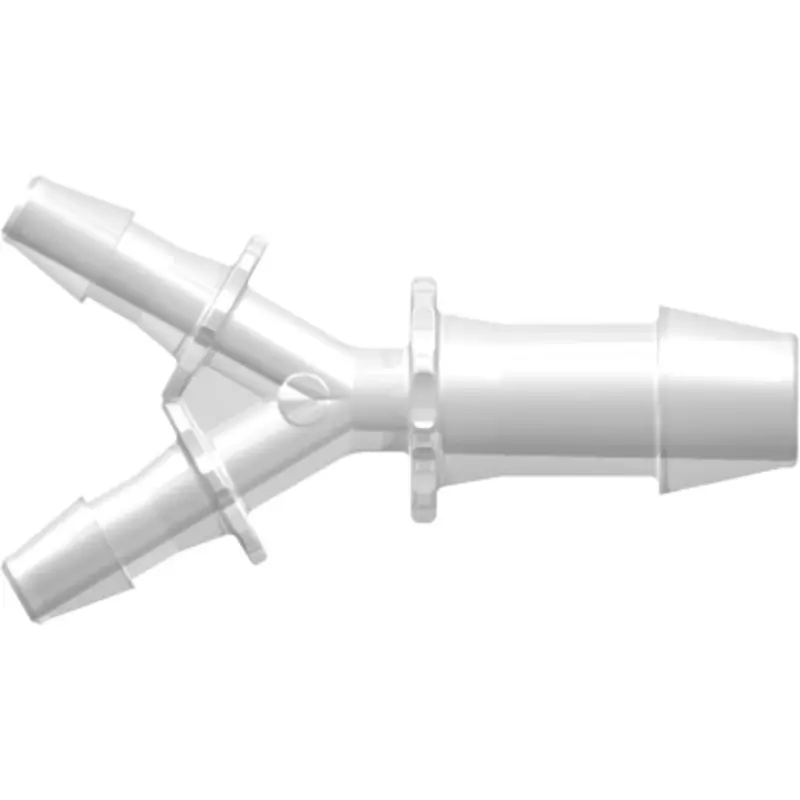 Linktech Natural Polypropylene Y-Fitting With Dual Barbs – 1/8" And 1/4" Id Tubing 1