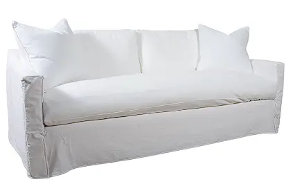 Luxury-Depth Queen Sleeper Sofa With Tailored Slipcover 1