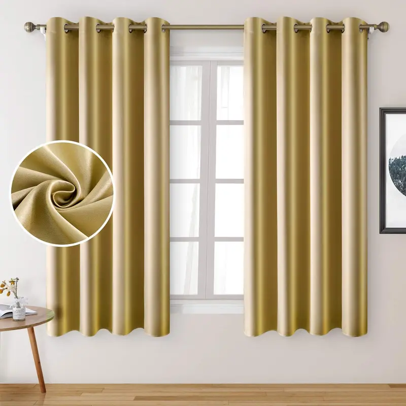 Malika Blackout Curtain Panel Set 2
