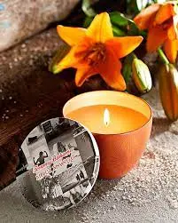 Mango Fragrance Candle – Reusable Ceramic Cup 1