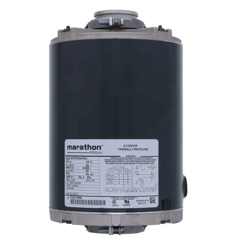 Marathon 872 Ro/Carbonator Motor – Nema 48Yz Frame, 3/4 Hp, Dual-Voltage (115/230V) 1