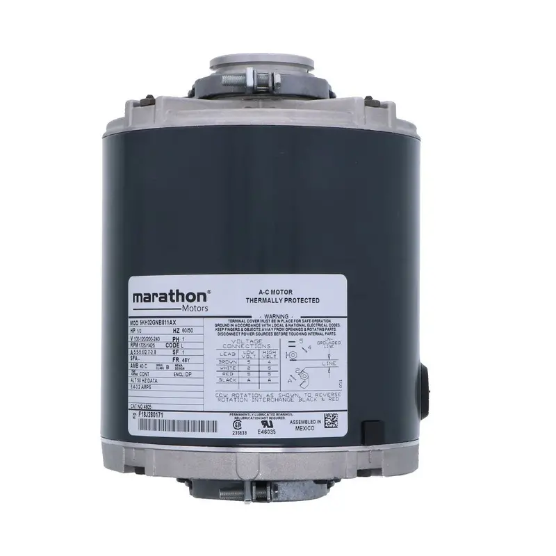 Marathon Electric 828 Nema 48Yz Frame Motor For Ro And Carbonation Systems – 1/3 Hp, Dual Voltage (100–120V / 240V Ac) 1