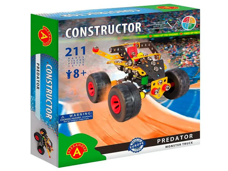 Monster Truck Metal Construction Toy – 211-Piece Diy Building Set 1