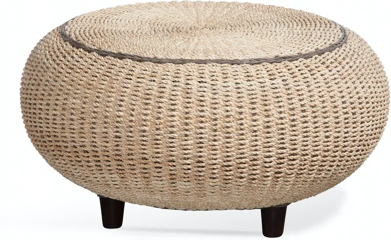 Monterey Round Coffee Table With Solid Wood Top 1