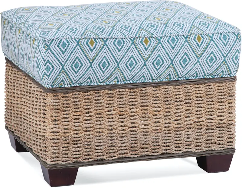 Monterey Upholstered Ottoman With Wooden Legs 1