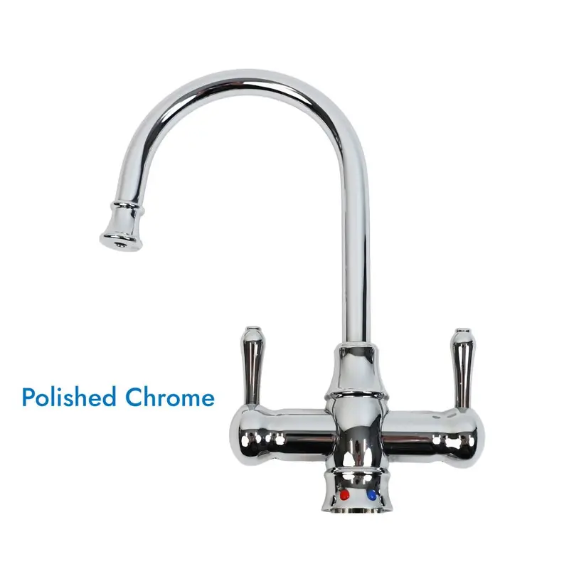 Mountain Plumbing Mt1851-Nl Traditional Hot/Cold Point-Of-Use Dispenser With Bottle Spout & Curved Handles 1