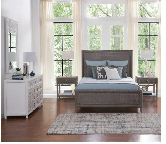 Naples Bedroom Suite – Coordinated Bed, Dresser, And Nightstands 1