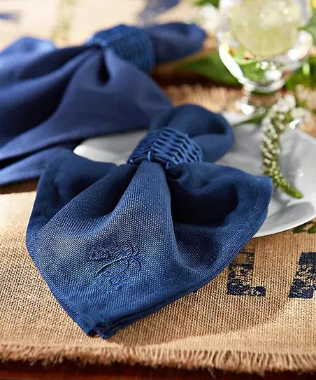 Navy Blue Fabric Napkin 1