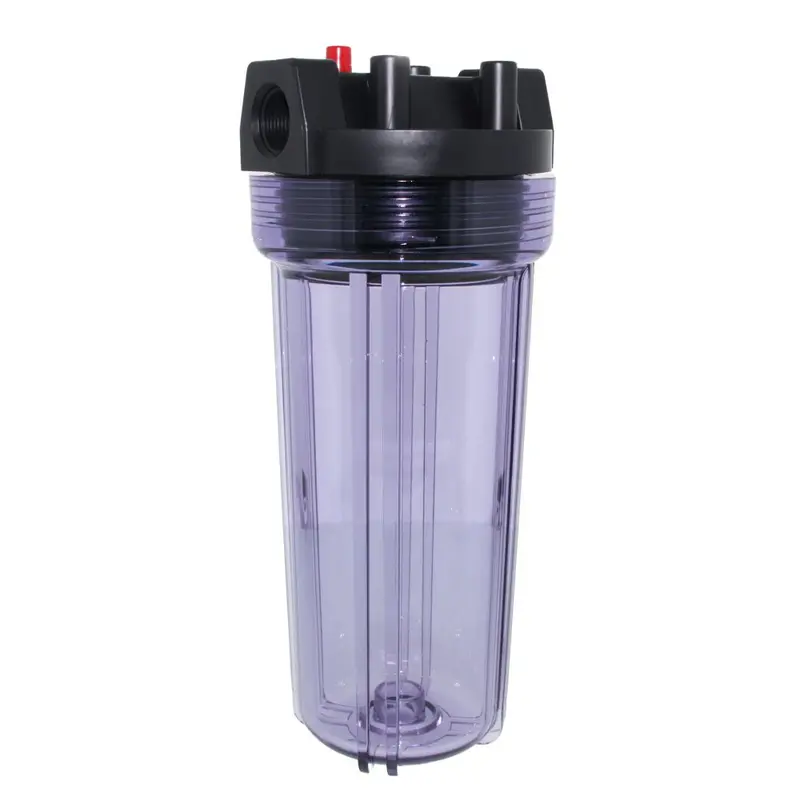 Neo-Pure 10" Standard Filter Housing – Black/Clear Body, 3/4" Fpt, Built-In Pressure Relief Valve 1
