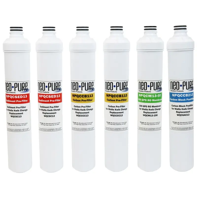 Neo-Pure 13-Inch 50 Gpd Ro Membrane Kit – Compatible With Watts Kwik Change Systems 1