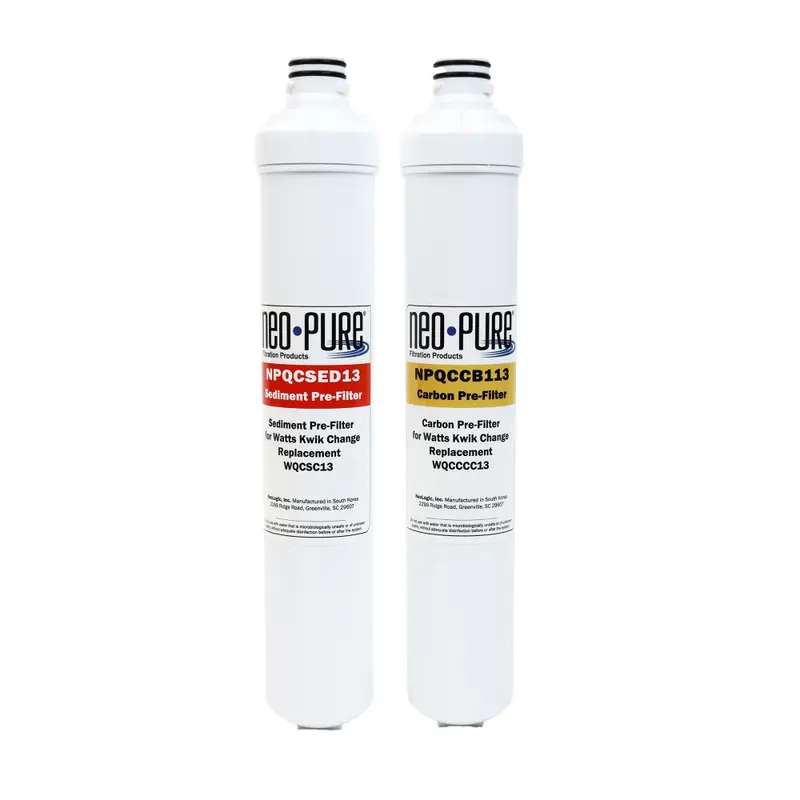 Neo-Pure 13-Inch Pre-Filter Replacement Kit – Designed For Watts Kwik Change Units 1