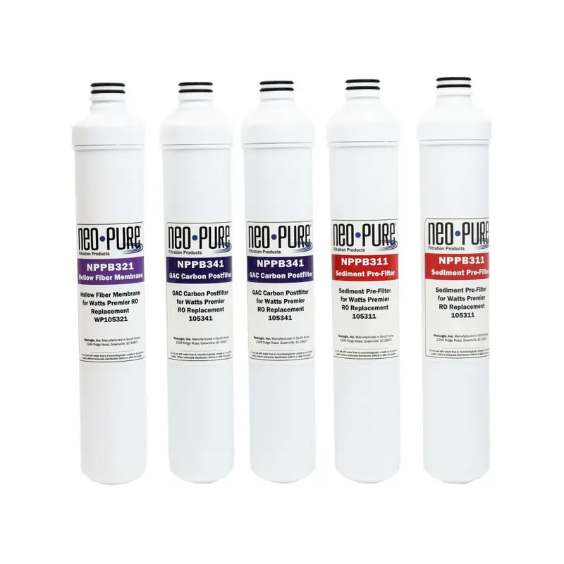 Neo-Pure Annual Replacement Filter Kit For Watts Premier Reverse Osmosis Systems 1
