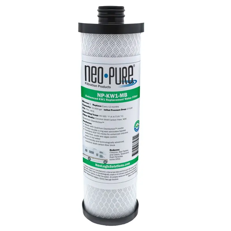 Neo-Pure Np-Kw1-Mb Rv Water Filter Replacement – Compatible With Waterpur™ And Clear Choice™ Kw1 1