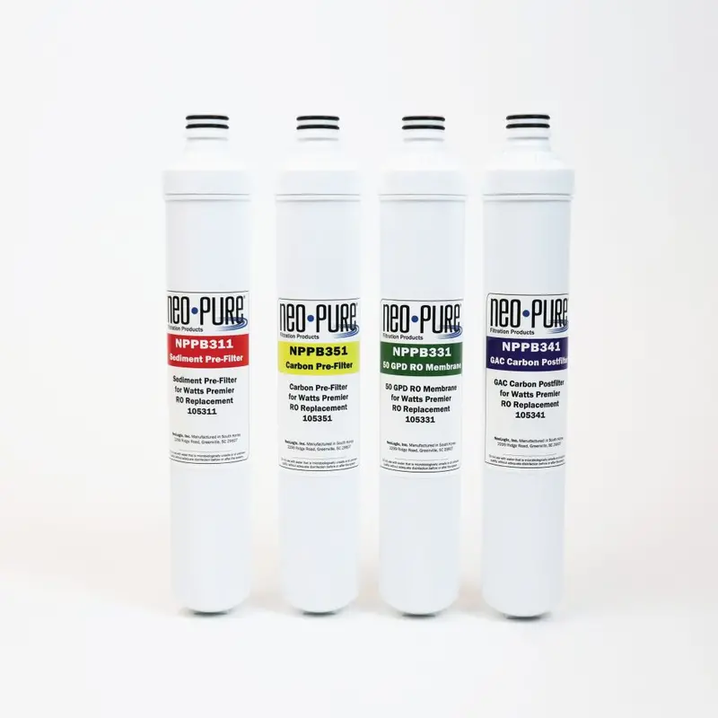 Neo-Pure Ro Pure Plus Voc 4-Pack Filter Kit For Watts Premier 531160 2