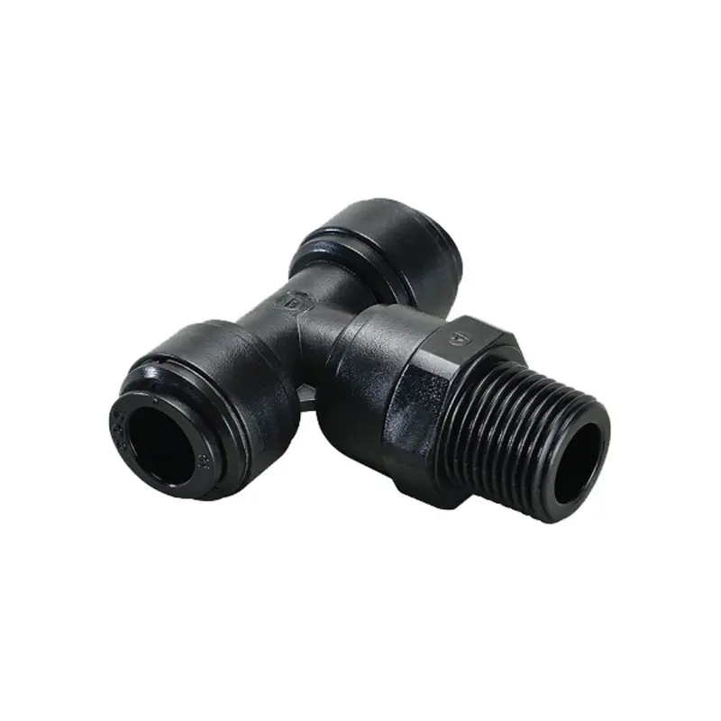 Neofit Acetal Black Swivel Tee Fitting: 12Mm × 1/2" Bspp 1