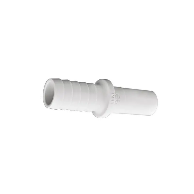 Neofit Acetal True White Barb Connector: 1/4" Stem × 8Mm (5/16") Barb 1