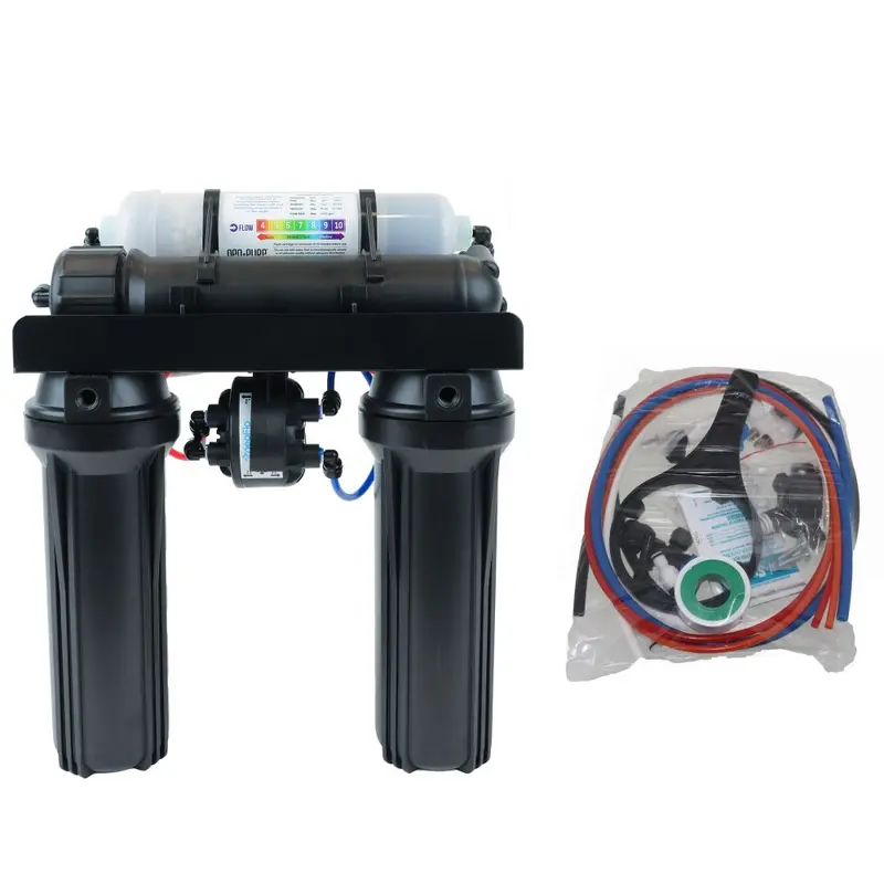 Neopure 4-Stage 50 Gpd Ro Manifold Retrofit Kit With Alkaline Remineralizer, 0.5Μ Post-Filter, And Permeate Pump 1