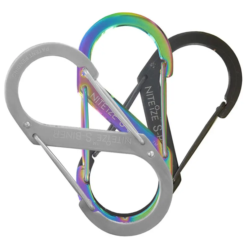 Nite Ize Steel S-Biner #3 Double-Gate Carabiner – Matte Black 1