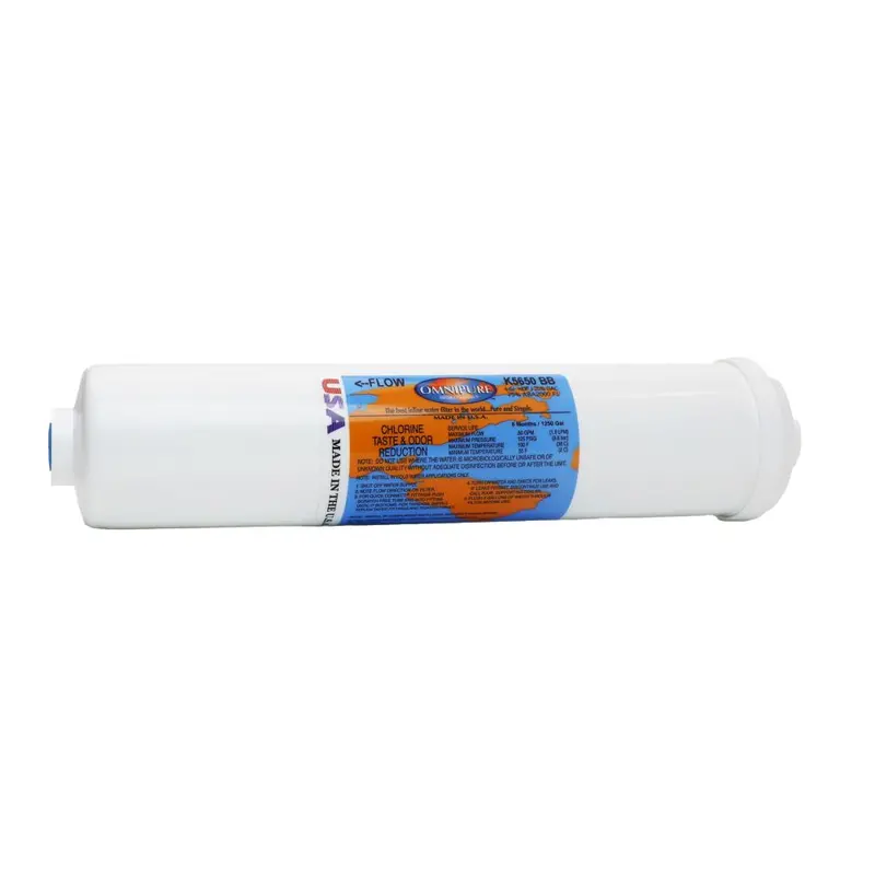 Omnipure 12" X 2.5" Inline Calcite Water Conditioning Filter 1