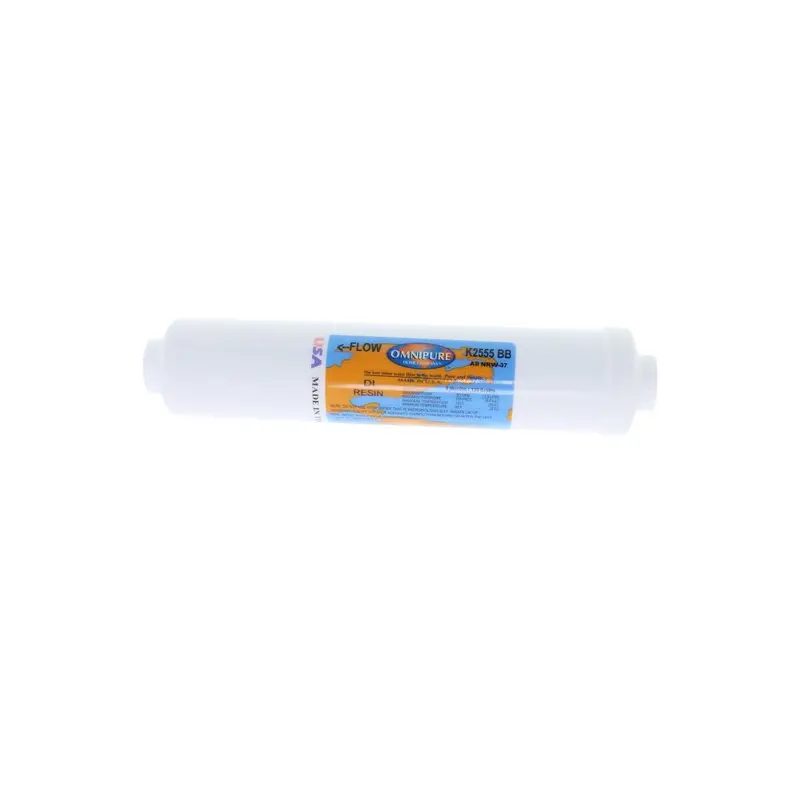 Omnipure K2555-Bb Inline Di Mixbed Resin – 10" X 2", 1/4" Fpt 1