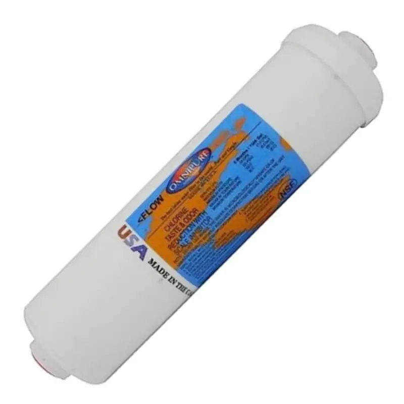 Omnipure K5567-Bb Inline Gac/Kdf55 Filter — 1/4" Fpt, 10" × 2.5", Includes 1/2 Lb Kdf55 1