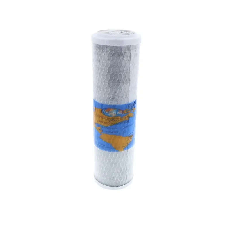 Omnipure Omb934-10M-P 10-Micron Coconut Shell Carbon Block Filter – 9.75" Length With Phosphate Additive 1