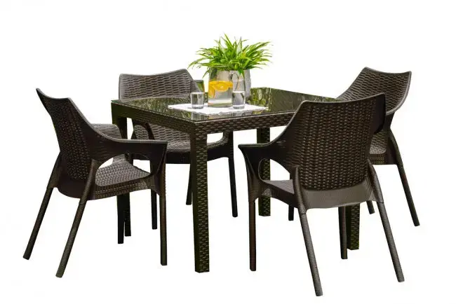 Panama Jack 5-Piece Modular Outdoor Living Set – Patio Furniture Bundle 1
