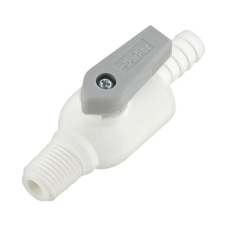 Parker Liquifit Par-Barb Male Connector: 3/8" Id Barb To 3/8" Npt Male Thread 1