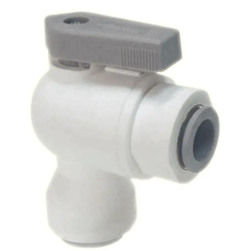 Parker Liquifit Quick-Connect Elbow Union Ball Valve — 3/8" Qc X 3/8" Qc 1