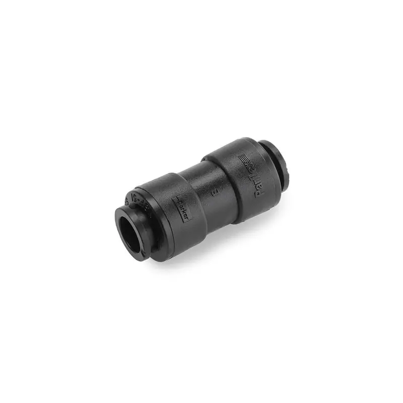 Parker Trueseal Push-To-Connect Fitting: 1/4" Od To 1/4" Od – Fb4Uc4-Hblk 1