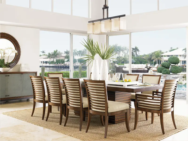 Peninsula Dining Table – Extendable Rectangular Design 1