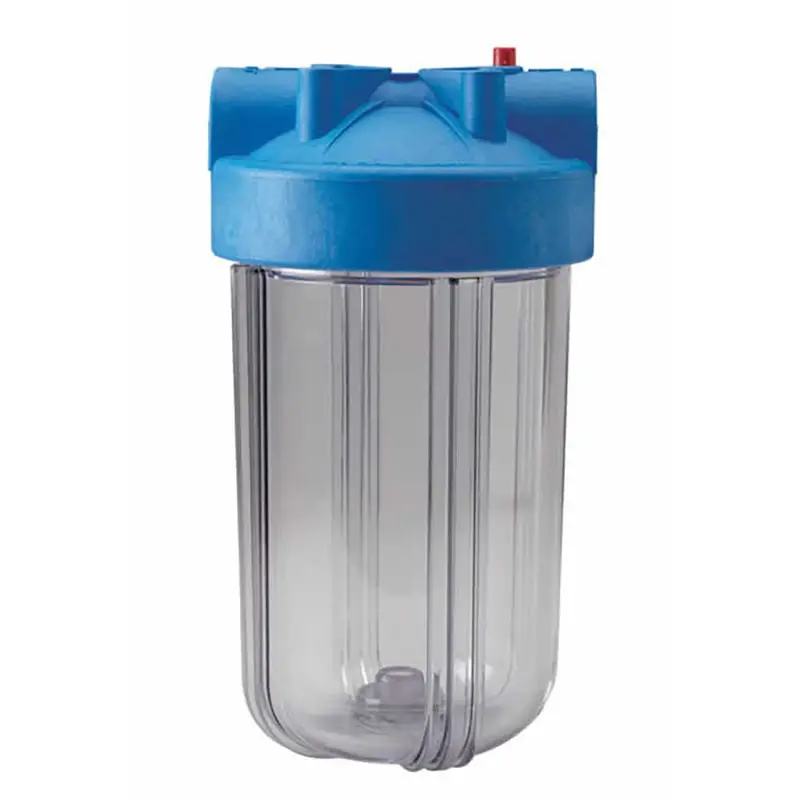 Pentek 10" Blue Housing With Clear Sump – 1" Npt Inlet, Includes Pressure Relief 1
