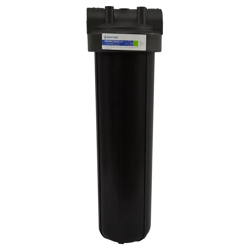 Pentek 20-Inch Big Black Filter Housing – Standard Design, No Pressure Relief Valve 1