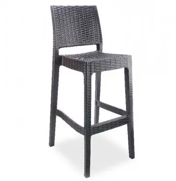 Plastique Modern Barstool – Molded Acrylic Seat 1