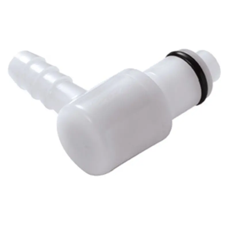 Plcd23004V Valved 90° Hose Barb Elbow Insert – 1/4" Id Barb 1