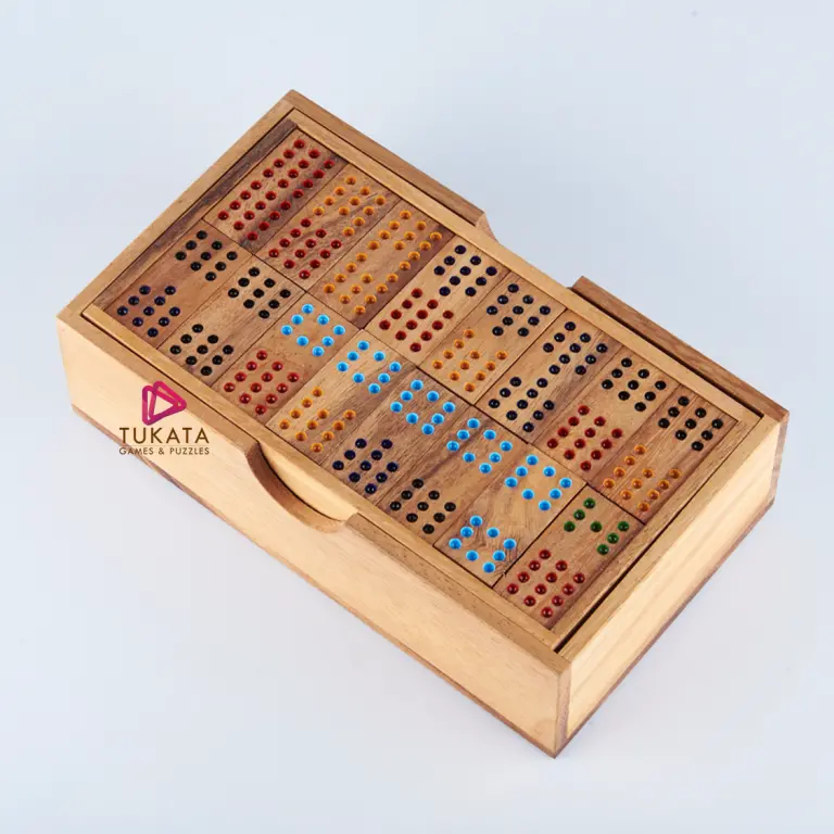 Premium Handmade Wooden Domino Set – 91-Piece Classic Game In Elegant Gift Box 1