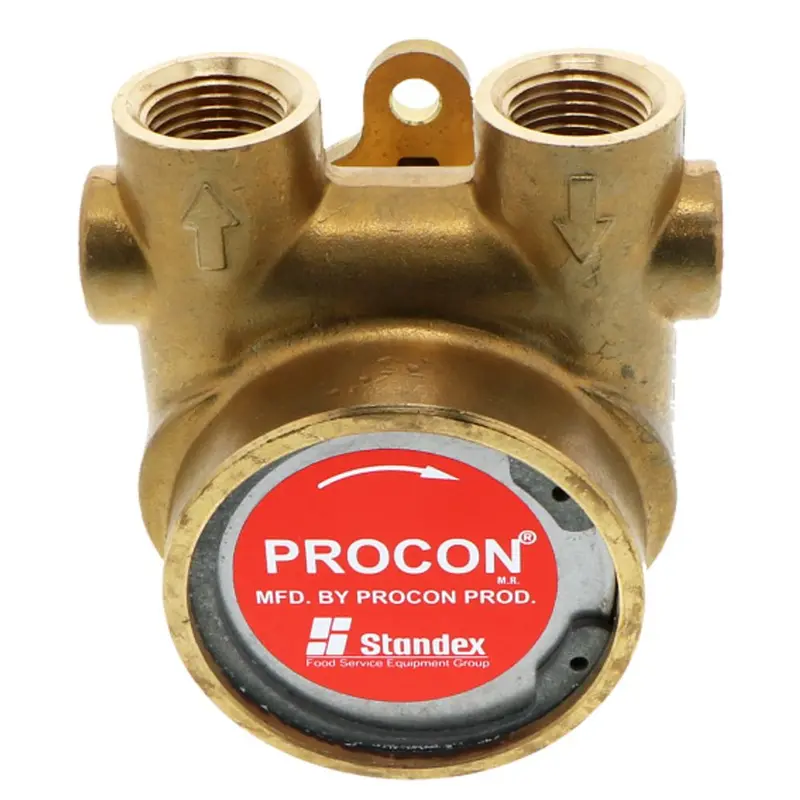 Procon Brass Positive Displacement Pump – 330 Gph, 1/2" Npt Inlet/Outlet, Single Flat Drive 1