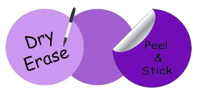 Purple Gradient Dry-Erase Dot Wall Decals (Light, Medium, Dark) 1