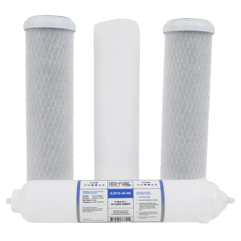 Purwater Pw-Ro4L + Tgi-525 Ro System Replacement Kit (Prefilter & Postfilter) 1