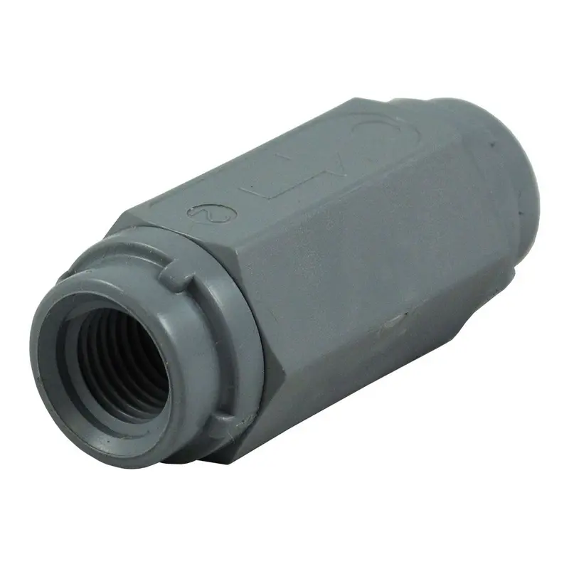 Pvc Gray 426 Series Check Valve With 1/4" Fpt Thread And Buna-N Seal 1