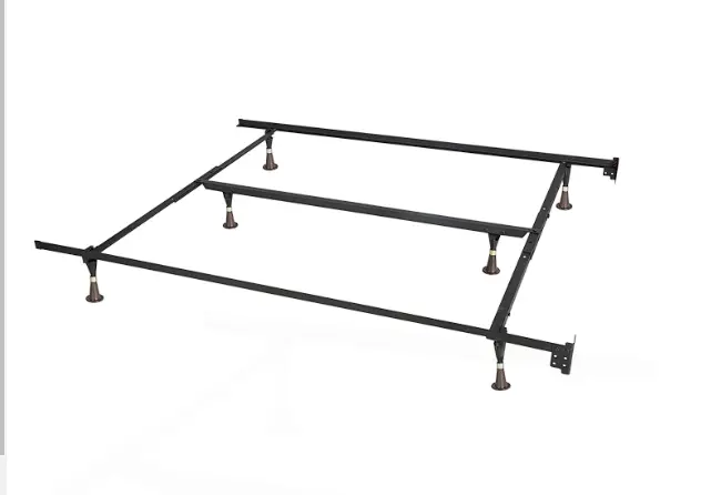 Queen / King / Cal King Metal Bed Frame With Modern Silhouette 1